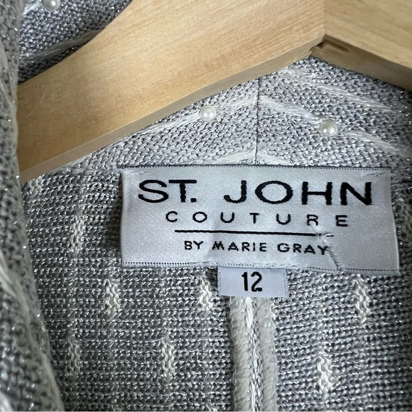 St. John Courure Beads Blazer Size 12 - Picture 3 of 9